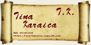 Tina Karaica vizit kartica